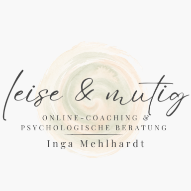 Logo: leise und mutig - psychologische Beratung für feinfühlige Introvertierte